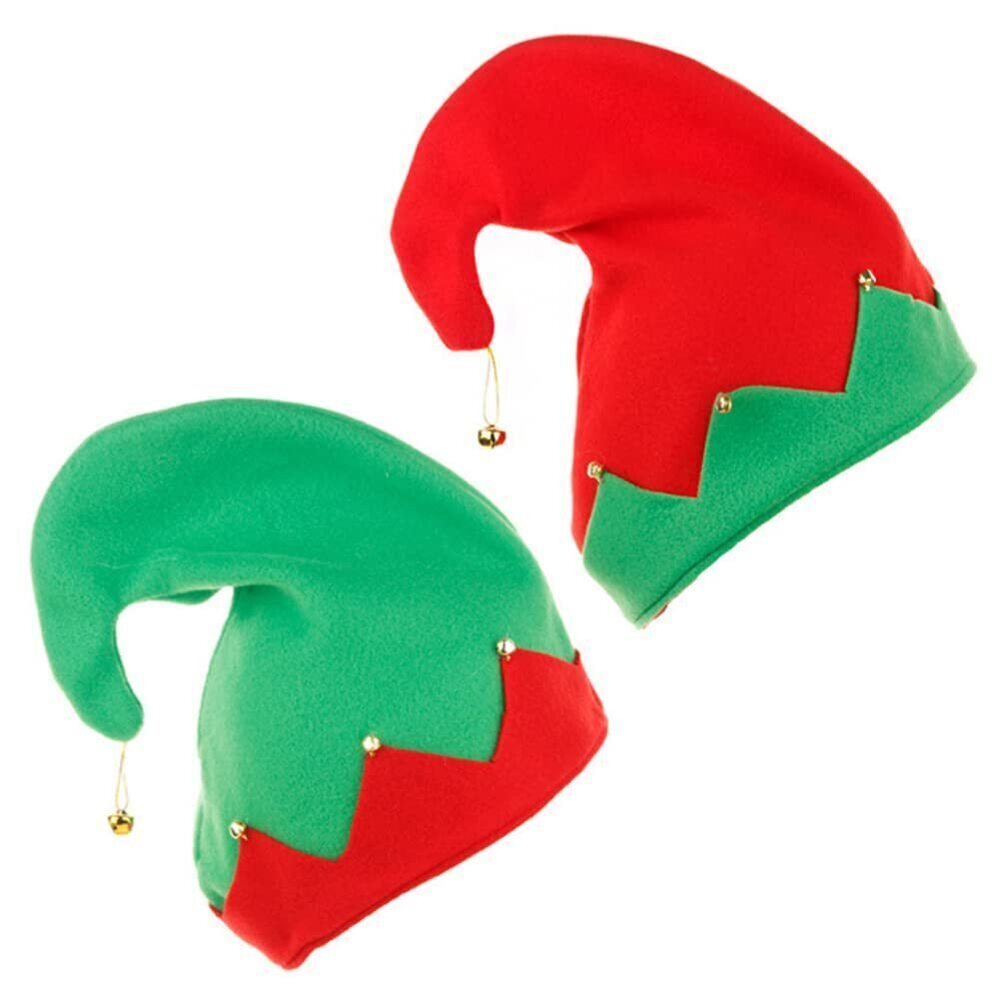 3357 Christmas Hat Elf Hat for Adults Kids Performance Xmas Costumes